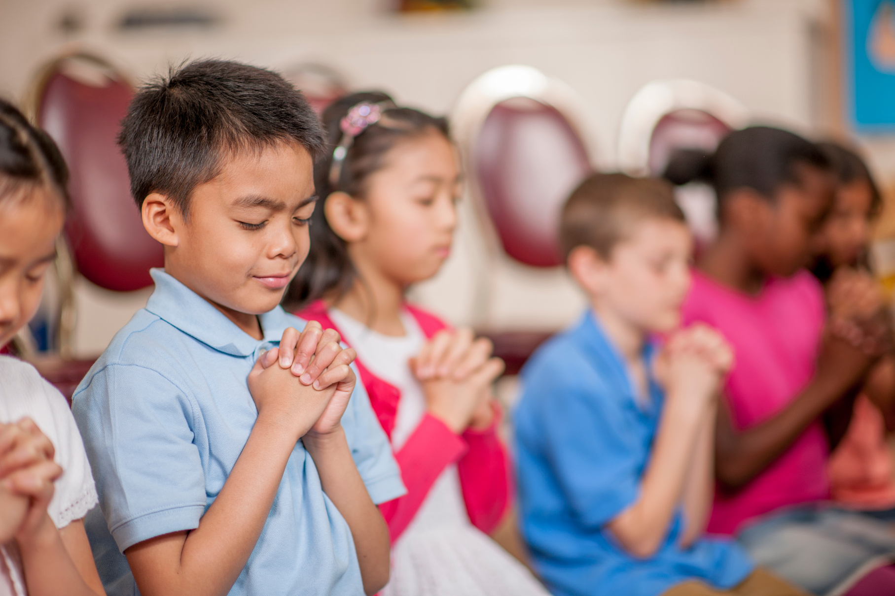 Students Praying at School